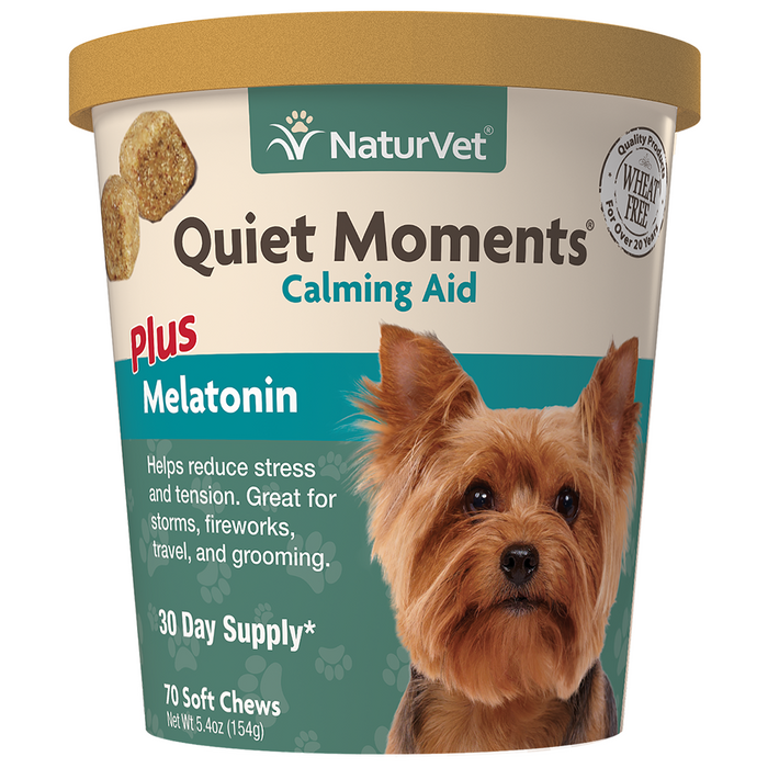 NaturVet Quiet Moments & Melatonin Soft Chew 70 ct