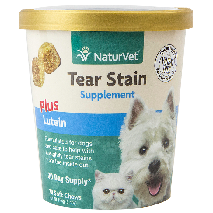 NaturVet Tear Stain Plus Lutein Soft Chew 70 ct