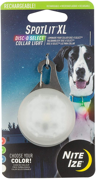 SpotLit XL Rechargeable Collar Light Disco
