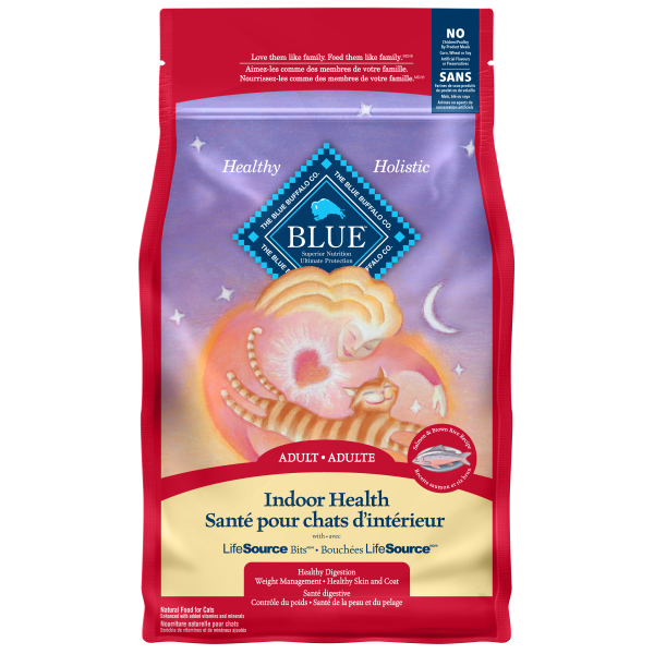 Blue Indoor Health Cat Adult Salmon/Brn Rice 7 lb