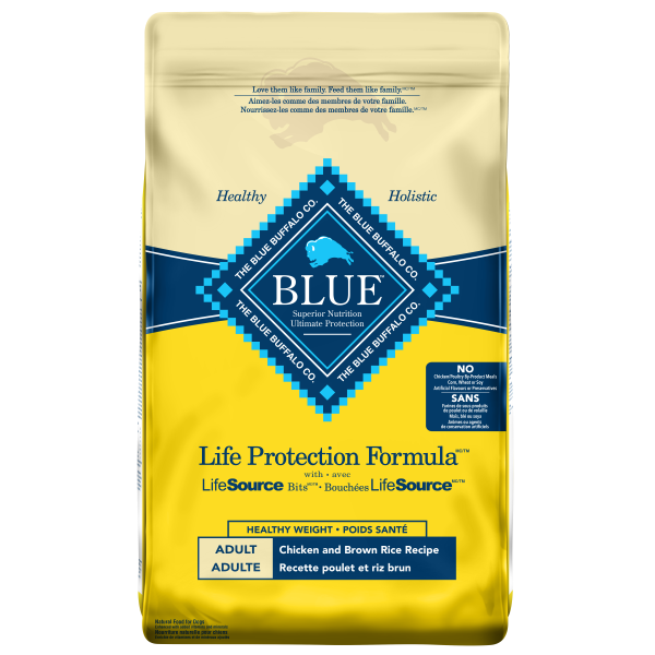 Blue Dog LPF Adult Healthy Weight Chicken/Bn Rice 15lbs