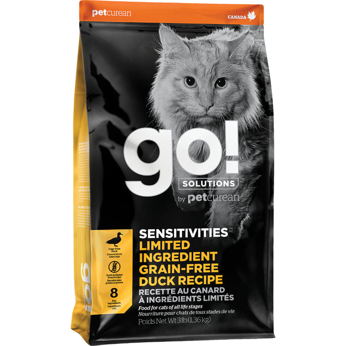 Go! Sensitivities LID GF Duck 3lbs, Cat