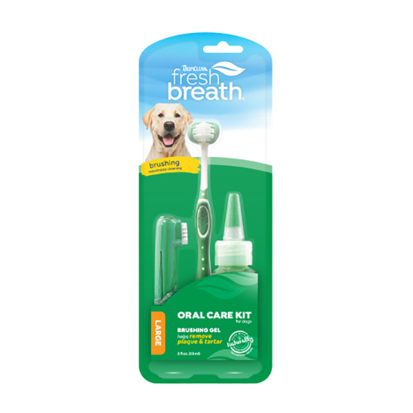 TropiClean Fresh Breath Oral Care Kit For Dogs 2oz, Dog