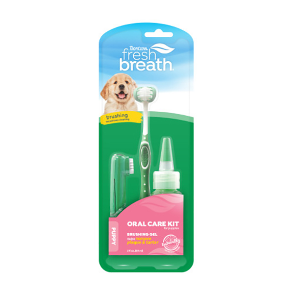Tropiclean Fresh Breath Oral Care Kit For Puppies 2oz, Dog