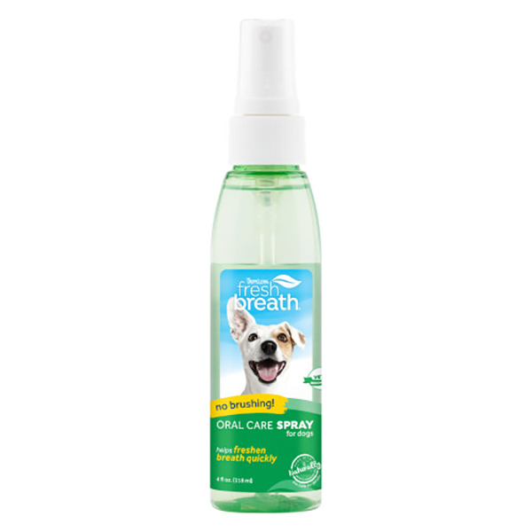 TropiClean Fresh Breath Oral Care Spray 4oz, Dog