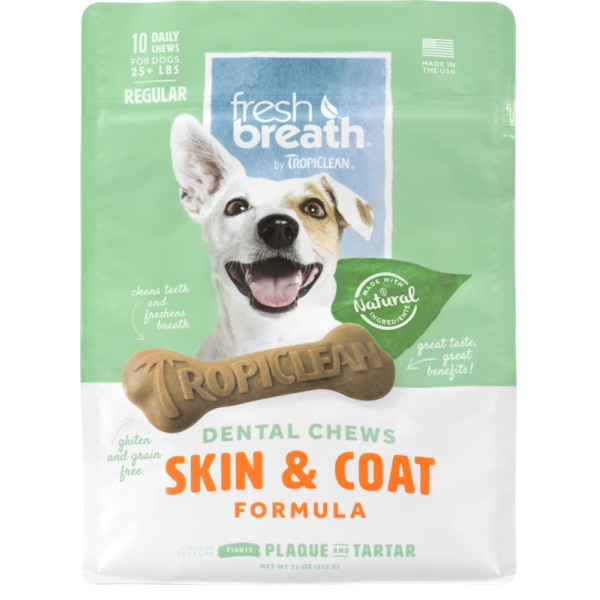 Fresh Breath Dental Chews Skin & Coat 11oz
