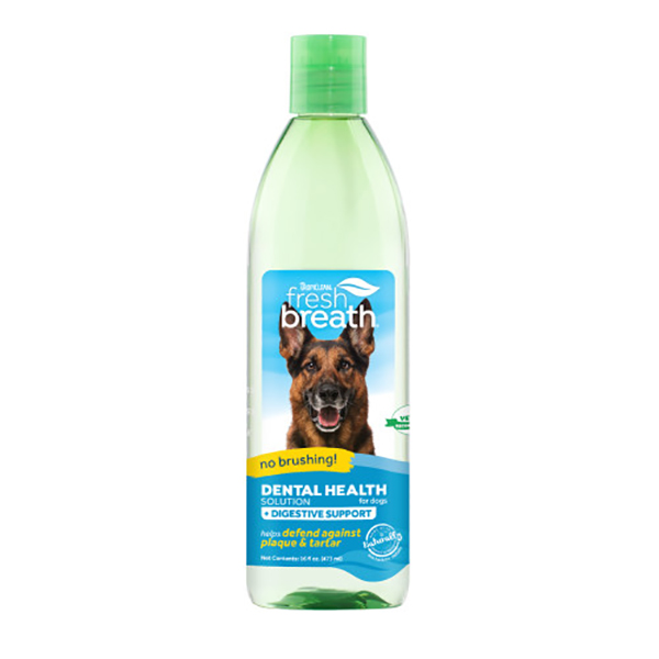 TropiClean Fresh Breath Oral Care Water Additive & Digestive Support 473ml Dog/cat