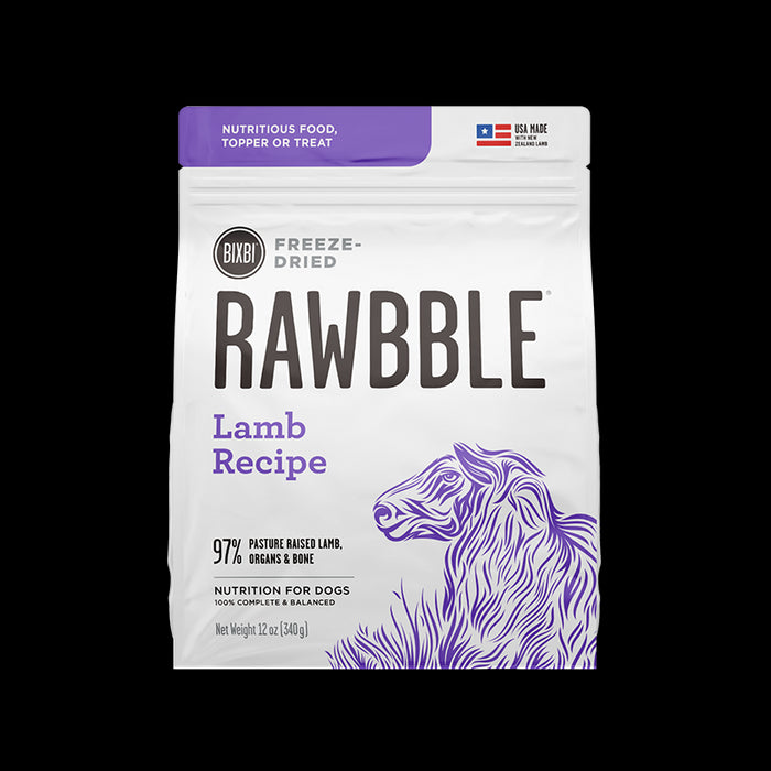 Rawbble Lamb FD Dog Food 12oz