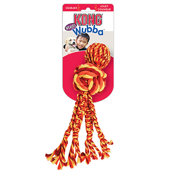 Kong Wubba Weave with Rope Lrg