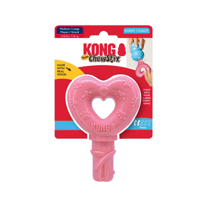 Kong ChewStix Puppy Twist Heart Sml