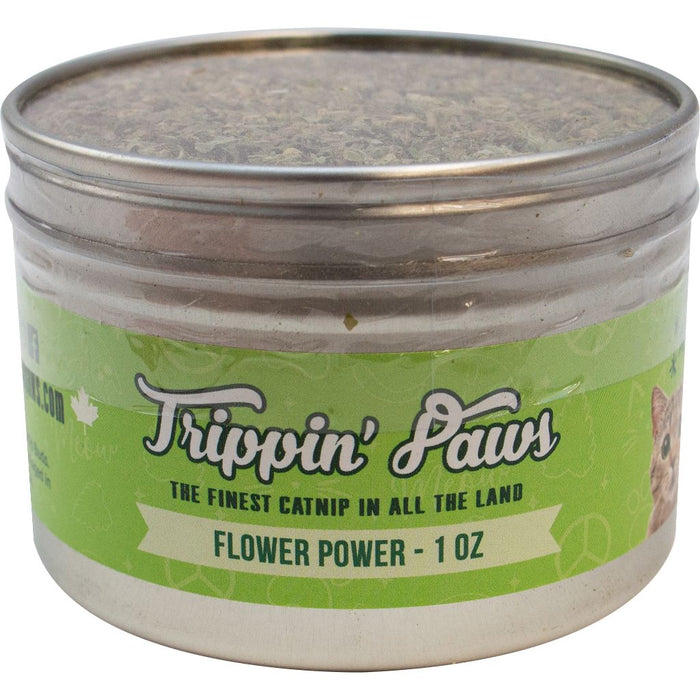 Trippin' Paws Flower Power Tin 1 oz Catnip