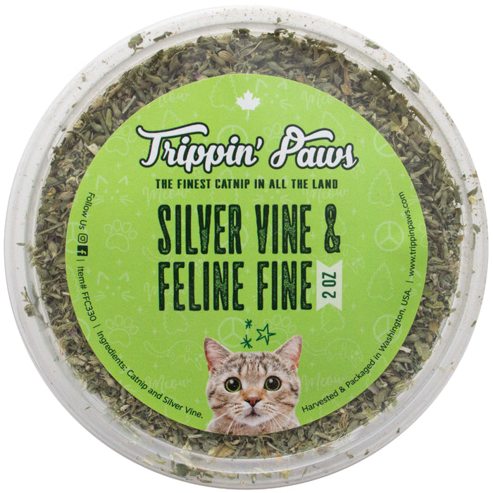 Trippin' Paws Silver Vine & Feline Fine 2oz Catnip