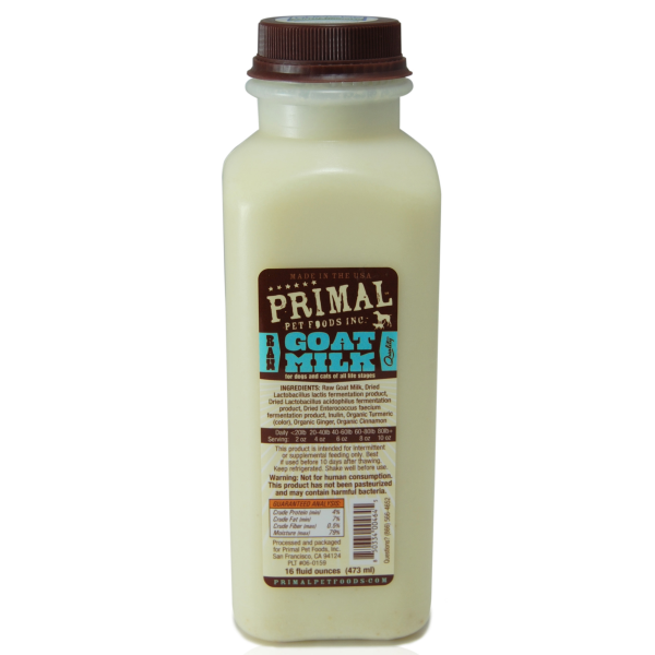 Primal Dog Goats Milk Pint