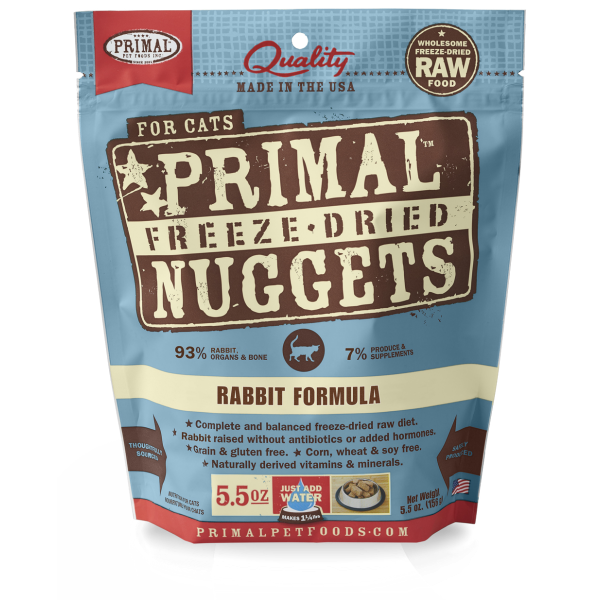 Primal Cat Freeze Dried Rabbit 5.5 oz