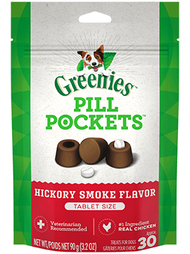 Greenies Pill Pockets Hickory Smoked 3.2 oz Tablets, 30