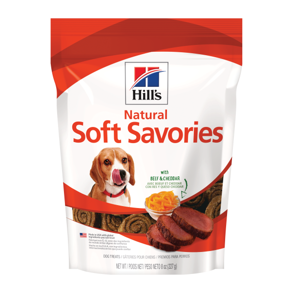 Hill's® Soft Savories Beef/Cheddar Dog Treat 8oz