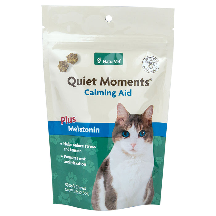 Quiet Moments Calming Cat Plus Melatonin Soft Chew 50 ct