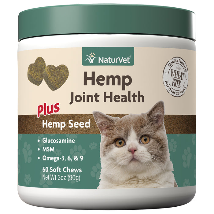 NaturVet Hemp Joint Health Cat Soft Chew 60 ct