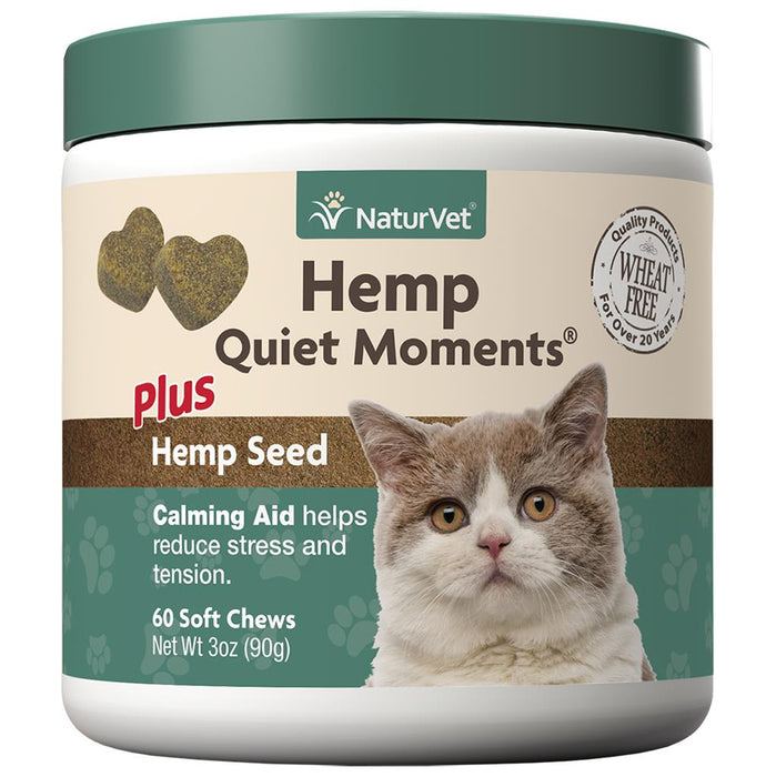 NaturVet Hemp Quiet Moments Cat Soft Chew 60 ct