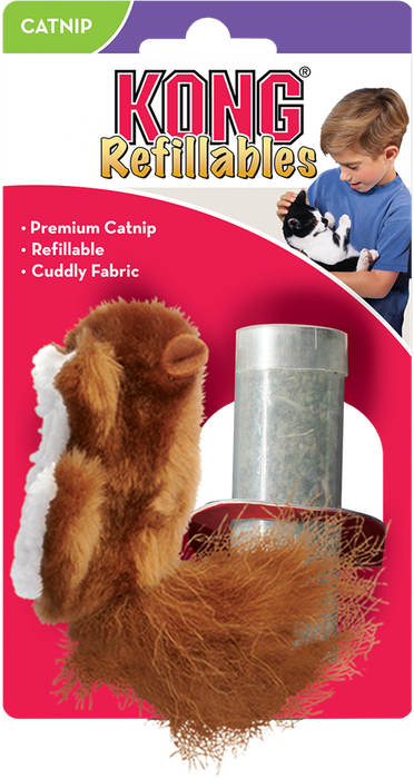 Kong Squirrel | Catnip Refillable