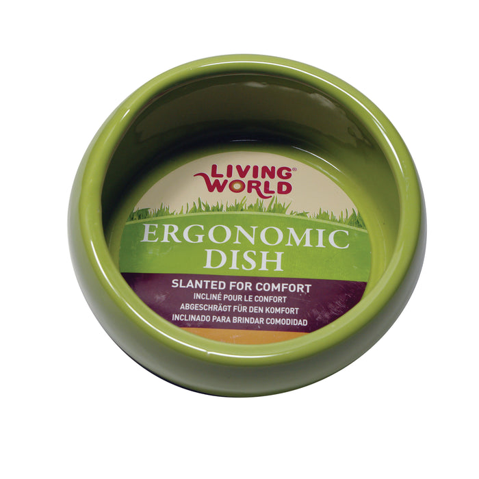 Living World Ergonomic Dish Green Small