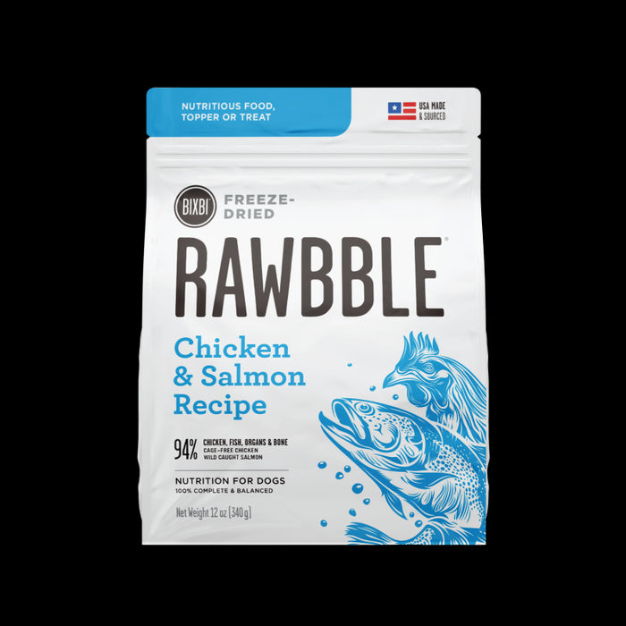 Rawbble Salmon/ Chicken FD Dog Food 26oz