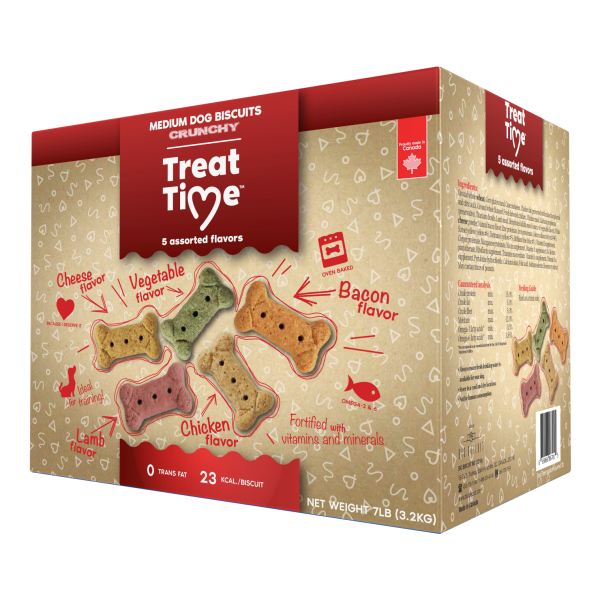 Treat Time Med Assorted Biscuit 7lbs