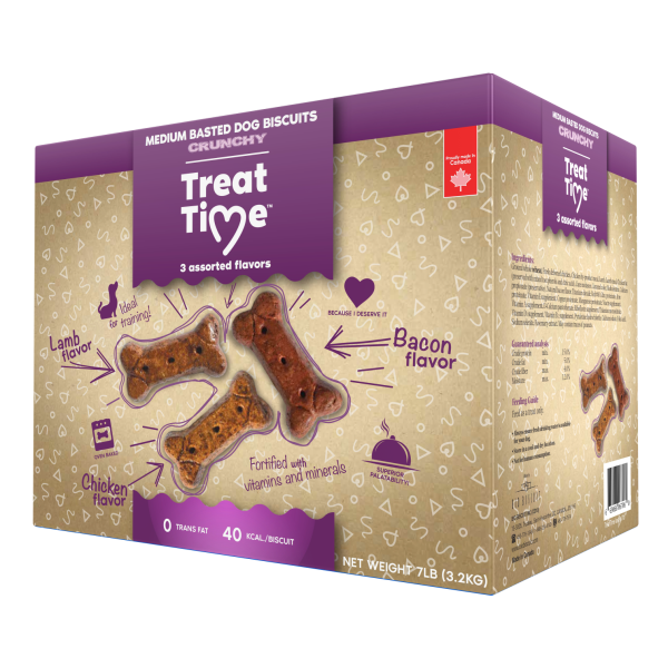 Treat Time Med Basted Biscuit 7lbs