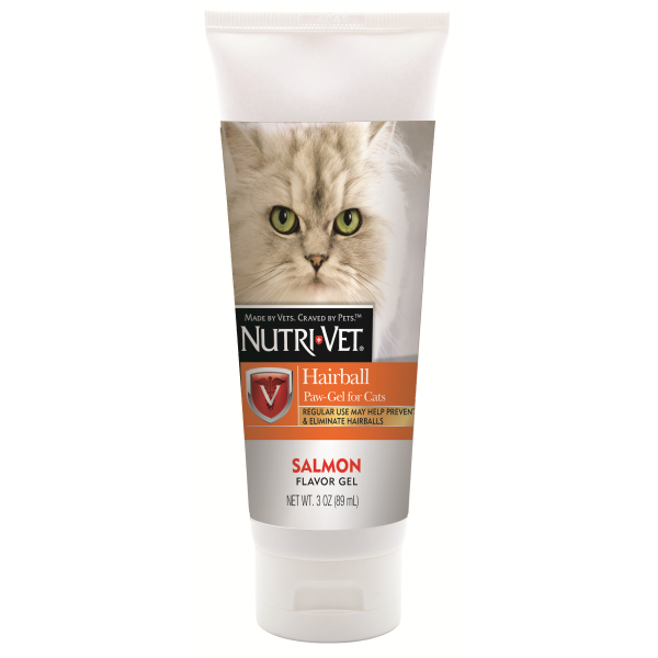 NV Hairball Paw Gel For Cats Salmon 3oz