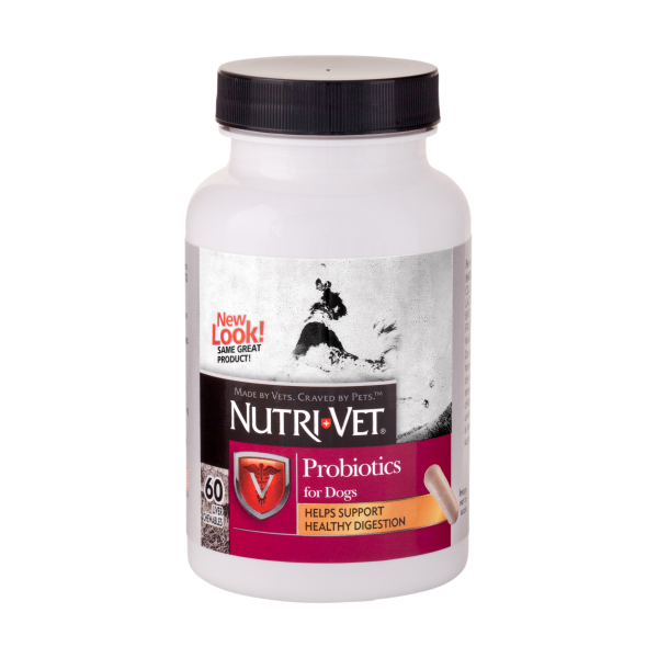 NutriVet Probiotics For Dogs Capsules 60 ct