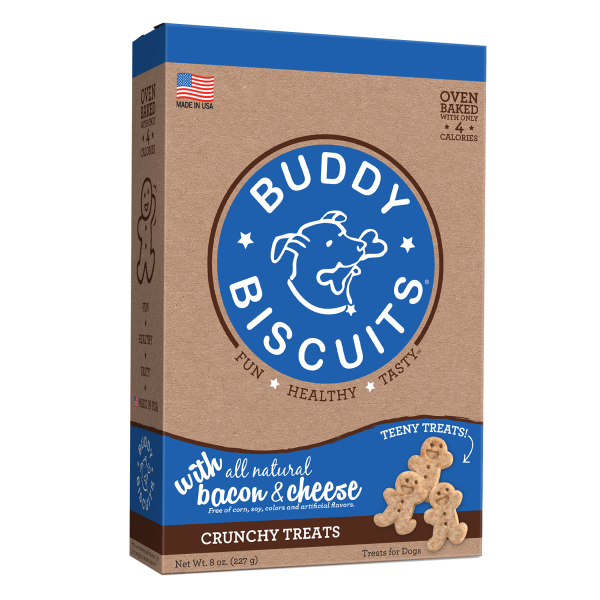 Buddy Biscuits Crunchy Teeny Treats Bacon/Cheese 8oz