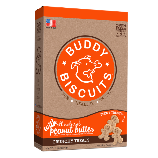 Buddy Biscuits Crunchy Teeny Treats Peanut Butter 8oz