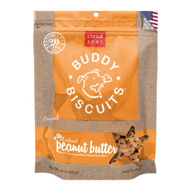 Buddy Biscuits Soft & Chewy Peanut Butter Treat 20oz