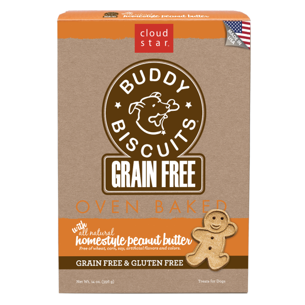Buddy Biscuits GF Oven Baked Crunchy Peanut butter 14oz