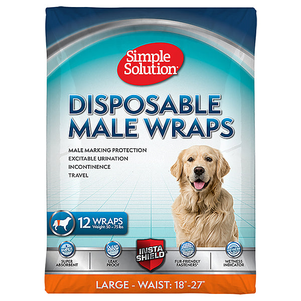 SS Disposable Male Wraps Large 18-27"
