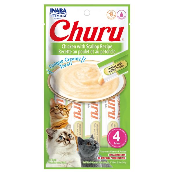 INA Churu Puree Chicken & Scallop 4pk 2oz