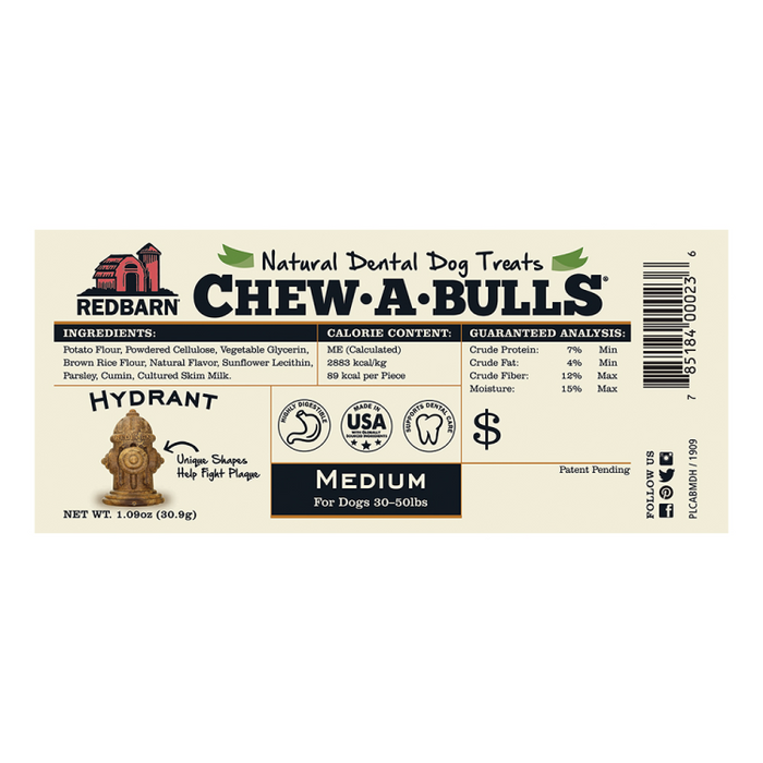 REDBARN  Chew-A-Bulls Hydrant Medium