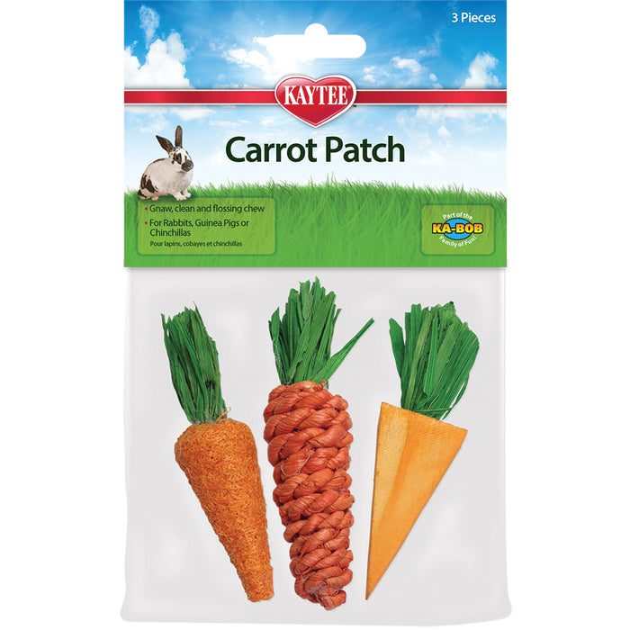 Kaytee Carrot Patch Chew Toy 3pk