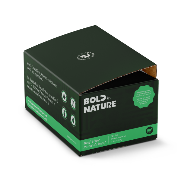 BBN Raw Dog Beef Tripe 3lb Patties