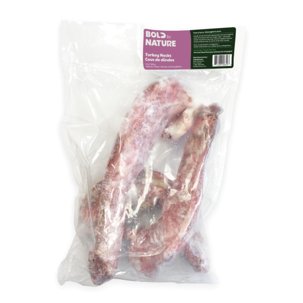 BBN Raw Dog Frozen Whole Turkey Necks 2pk 2lbs