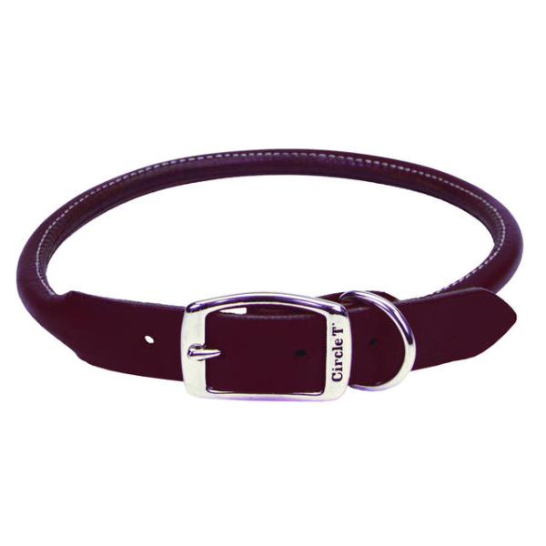 Circle T Leather Round Collar 1"/22" Latigo