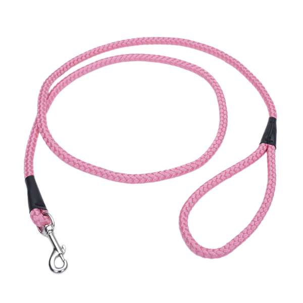 Coastal Rope Leash 1/2" x 6' Bright Pink