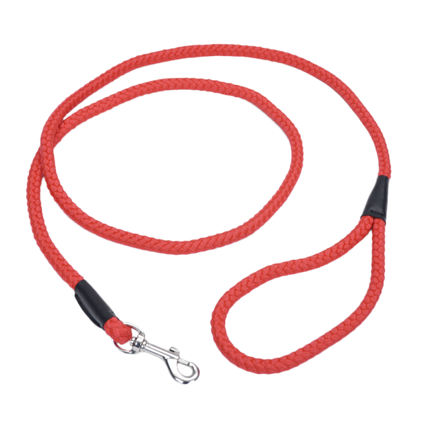 Coastal Rope Leash 1/2" x 6' Red