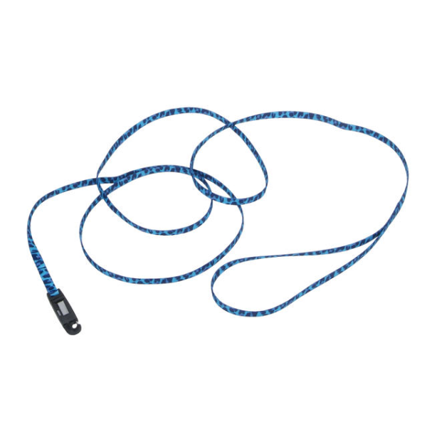 Lil Pals Leash Blue Leopard w/ E-Z Snap®3/8"x6'
