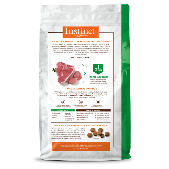 Instinct Limited Ingredient Diet Lamb Dog Food 20 lbs