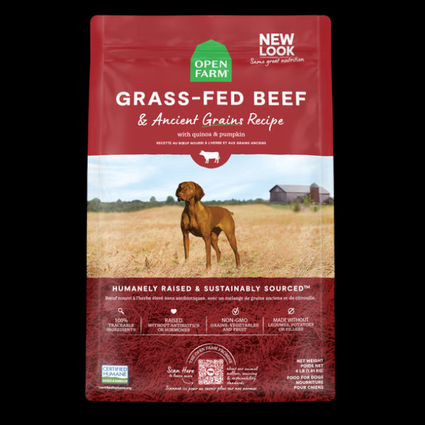 OF Dog Ancient Grain Grass-Fed Beef 22 lb