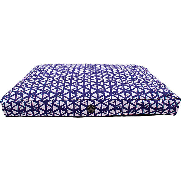 Bones & Arrow Durry Bed Blue & White 36 x48"