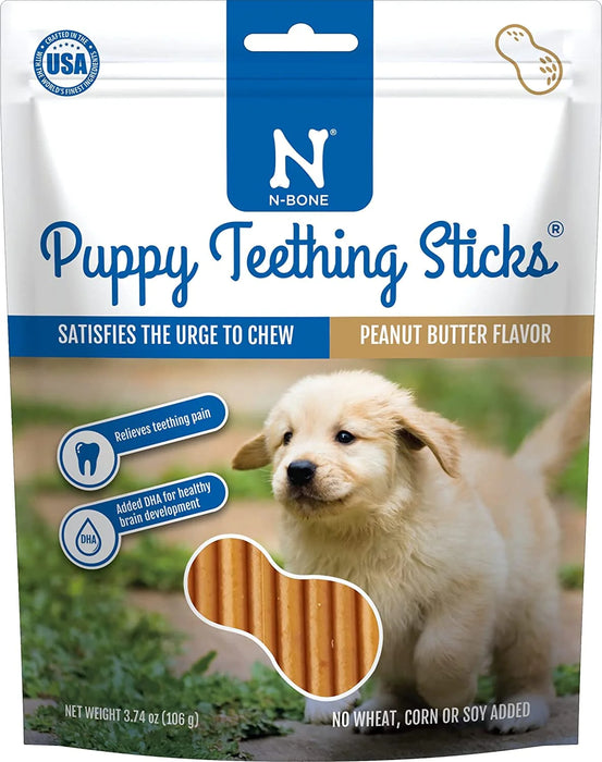 N-Bone Puppy Teething Sticks Pumpkin 3.74oz