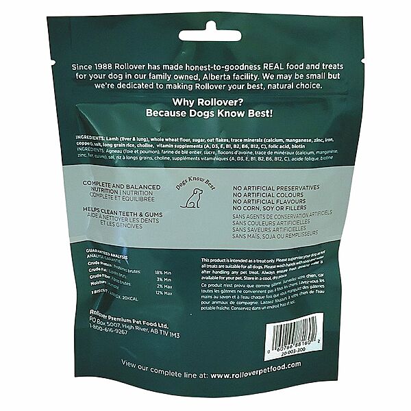 Rollover Crunchy Biscuits Lamb Sml 300g