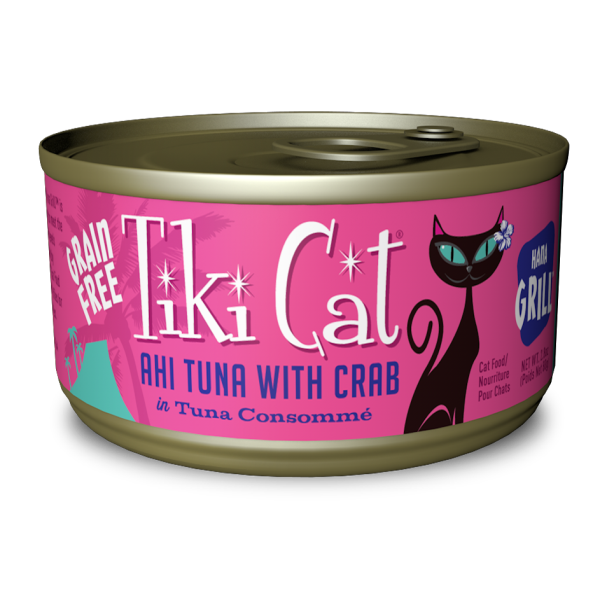 Tiki Cat GF Ahi Tuna & Crab in Broth 2.8 oz